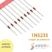 Diodo Zener 1N5235 6.8V 500mw