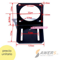 Soporte Angular NEMA 42  (120x120mm)