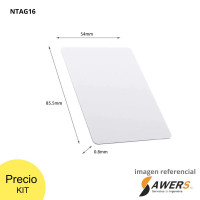 Tarjeta NFC RFID 13.56MHz NTAG216 85x54mm Tarjeta NFC RFID 13.56MHz NTAG216 85x54mm