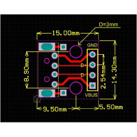 Zocalo microUSB a DIP-PCB