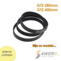 Correa cerrada GT2 6mm 280-410mm Correa cerrada GT2 6mm 280-410mm