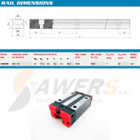 Guia Lineal MGN12 400mm y carro MGN12H Guia Lineal MGN12 400mm y carro MGN12H