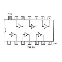74LS04 Compuerta logica NOT