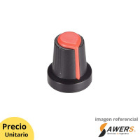 Perilla Knob para potenciometro d=6mm15x17mm