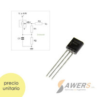 LM334Z  Fuente de Corriente Constante 10mA LM334Z  Fuente de Corriente Constante 10mA