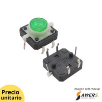 pulsador 12*12*7.3mm  con led