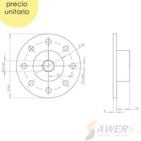 Arm Plate para ASMC-04A ASMC-04B Servo Arm Plate para ASMC-04A ASMC-04B Servo