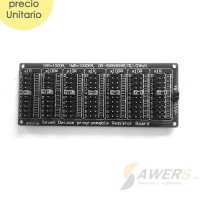 Tablero de 7 decadas resistor de 1R a 99Mohm 1/2W