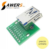 Zocalo USB Hembra Tipo A 3.0 a DIP