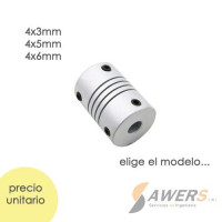 Acople Flexible (4 x 3-5-6mm) 25mm