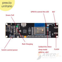 Wemos D1 ESP-WROOM Nodemcu con portabateria 18650