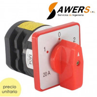 Selector Industrial Tablero 3POS 500V 20A 4KW Selector Industrial Tablero 3POS 500V 20A 4KW