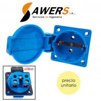 Enchufe Impermeable IP44 250V 40mm