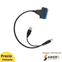 Adaptador USB 3.0 a SATA para discos HDD/SSD de 2.5inch