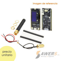 TTGO LORA32 V1.3 ESP32-SX1276-OLED 915Mhz antena externa