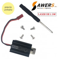 Modulo Laser 1.5W 405nm con lente ajustable 5V