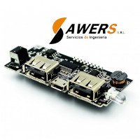 Modulo de Carga 18650 LCD con salida Dual USB 5V 1A