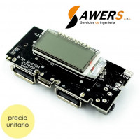 Modulo de Carga 18650 LCD con salida Dual USB 5V 1A
