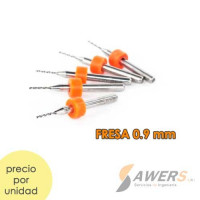 Fresa CNC Para Perforacion 0.9mm
