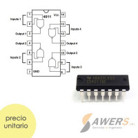 CD4011 CMOS Compuerta NAND DIP-14