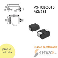 VS-10BQ015-M3 Diodo Schottky 15V-1A