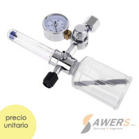 Kit Manometro, humidificador y regulador de oxigeno 10L