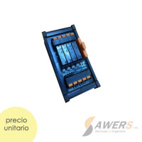 Modulo Relay 4CH 12VDC SPST-NO para PLC Riel Din