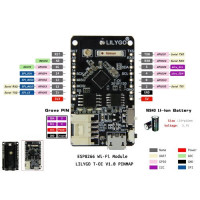 TTGO T-OI ESP8266EX Mini D1 con Portabteria 16340