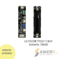 TTGO T-BAT Modulo Carga Solar CN3065 18650 portabateria