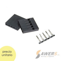 Dupont conector hembra 2.54mm 5P