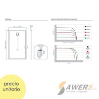 Panel Solar 285W SG285P 1640*992*40mm 32V policristalino