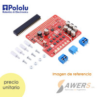 Controlador de motor Dual G2 18v18 30V-18A para Raspberry Pi (soldar)