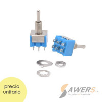 Mini palanca 2POS ON-OFF-ON 6P 220V-3A