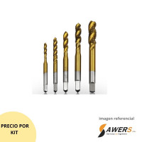 HSSE-M35 Machos Para Roscar Kit M3-M4-M5-M6-M8