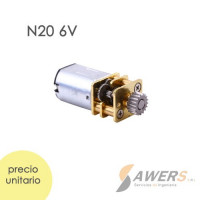Micro Motorreductor N20 para lapiz 3D 6V 500rpm