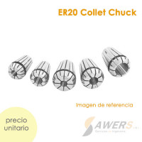 ER20 Collet para CNC (unidad) ER20 Collet para CNC (unidad)