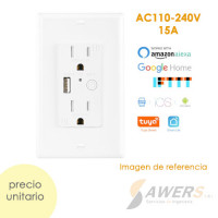 Socket Enchufe TUYA WiFi con Cargador USB