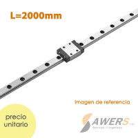 Guia Lineal HGR20 y carro HGW20CC (2metros) Guia Lineal HGR20 y carro HGW20CC (2metros)