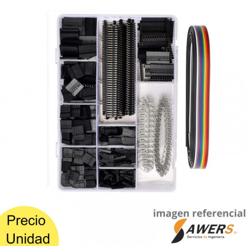 Kit de conectores DuPont 2.54 mm, 1/2/3/4/5/6/7/8p 520pcs