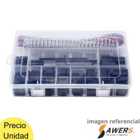 Kit de conectores DuPont 2.54 mm, 1/2/3/4/5/6/7/8p 520pcs Kit de conectores DuPont 2.54 mm, 1/2/3/4/5/6/7/8p 520pcs