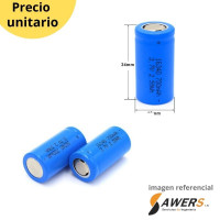 Bateria Li-ion 16340 3.7V 700mAh no recargable