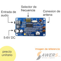 Transmisor FM Stereo 0.5W 200mts BH1417