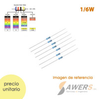 Resistencia Axial 1/6W (5 piezas)