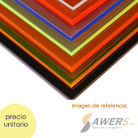 Lamina acrilica CAST fosforescente 3mm 40x50cm