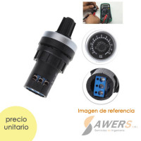 Potenciometro industrial LA42DWQ-22 1/5/10/20/100Kohm IP65 22mm