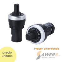 Potenciometro industrial LA42DWQ-22 1/5/10/20/100Kohm IP65 22mm