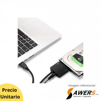 Cable SATA a USB 3.0, convertidor de adaptador de disco duro SATA III para HDD/SSD de 3.5/2.5 pulgadas con enchufe estándar de EE. UU., 17 pulgadas, (compatible con UASP)