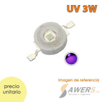 Led UV 3W 395nm 0.7A smd
