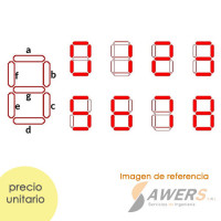 Display 7 segmentos gigante 4inch 90x120mm