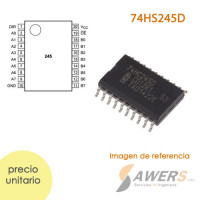 74HC245 Transeptor Octal Triestado 8bit smd